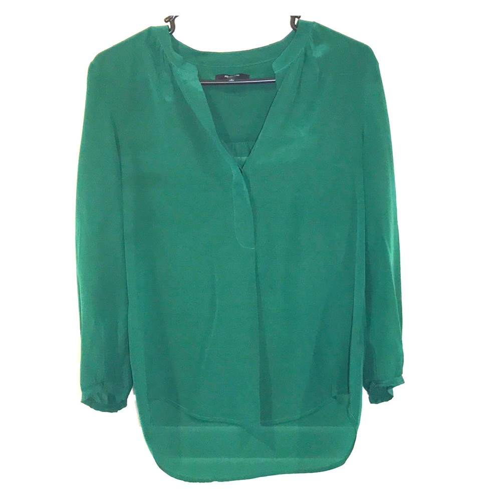 Madewell Hunter Green Blouse Size S